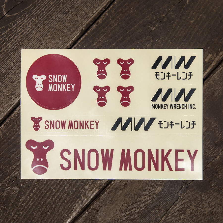 MONKEY WRENCH × Snow Monkey ステッカーセット